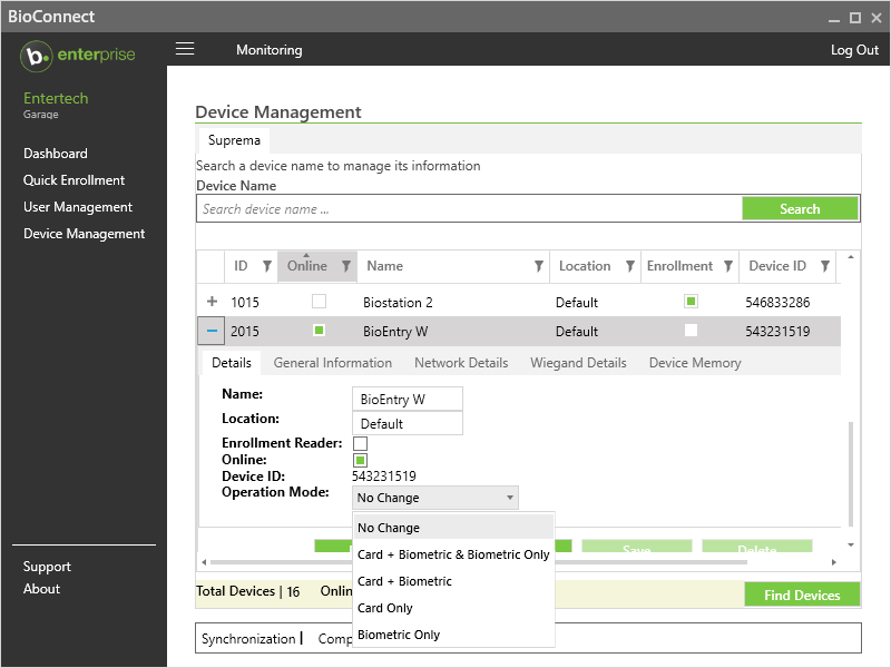 How to Add and Configure Devices in BioConnect Enterprise